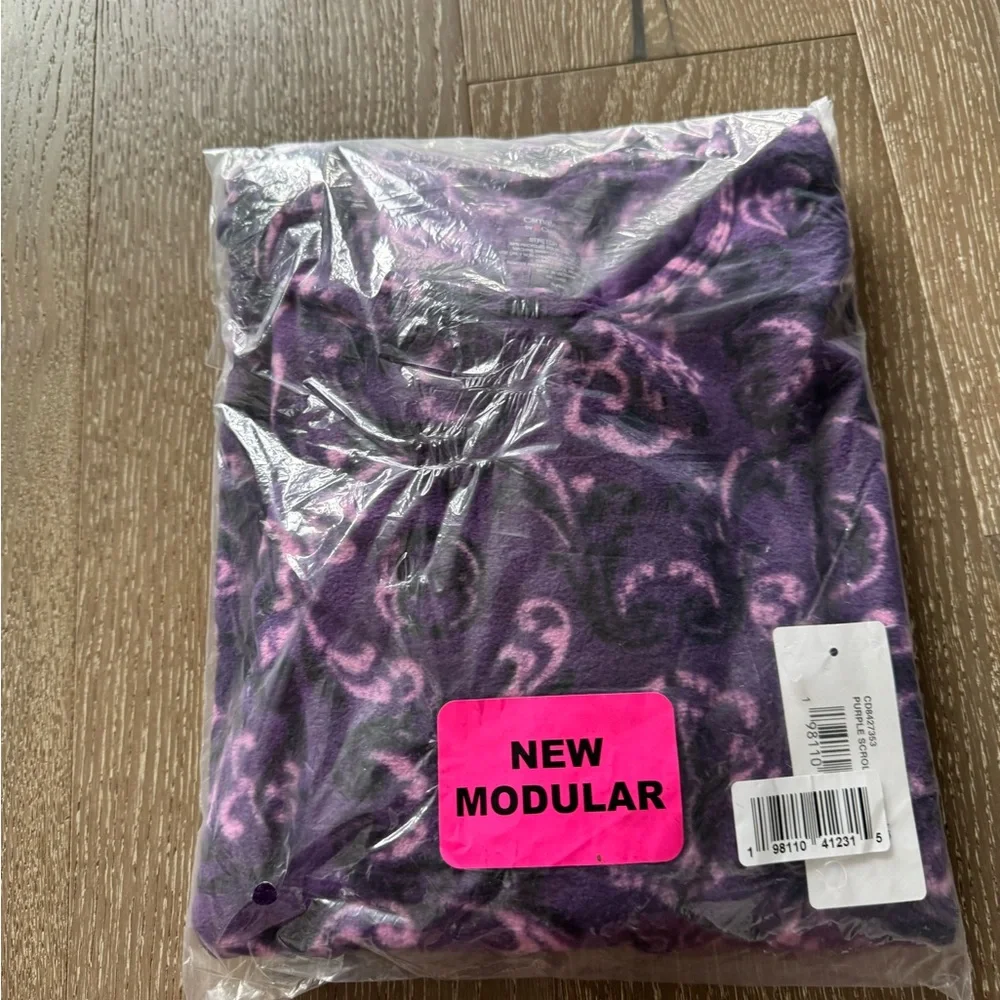 Climate Right by CuddleDuds Purple fleece top - Picture 5 of 5